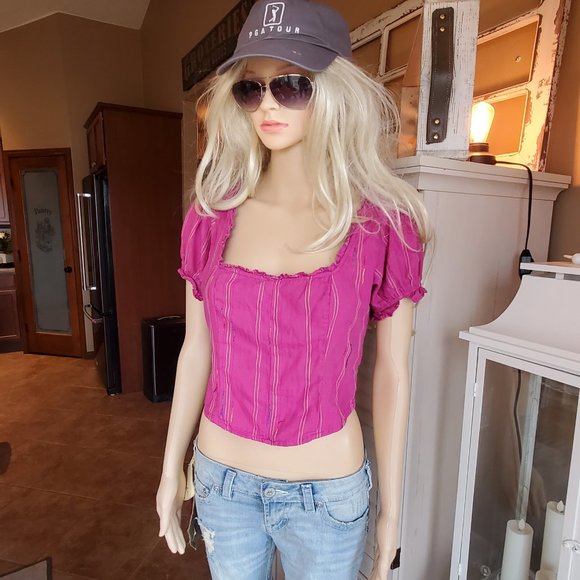 NWT Free People Serotonin Corset Top in Raspberry Sherbet S - Picture 5 of 16